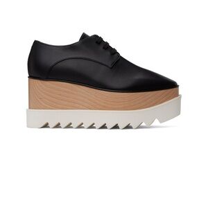 STELLA MCCARTNEY Black Elyse Platform Derbys